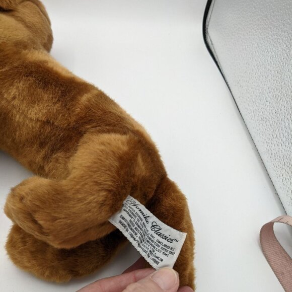Russ Berrie Yomiko Classics Dachshund Brown Realistic Dog Plush Stuffed Toy 14" - Picture 5 of 12